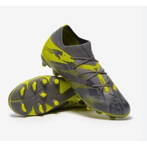 Puma Youth‎ Future 7 Match Rush FG AG Soccer Cleats Shoes Gray Green Size 1